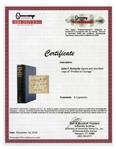 John F. Kennedy Signed ''Profiles in Courage'' -- With University Archives COA